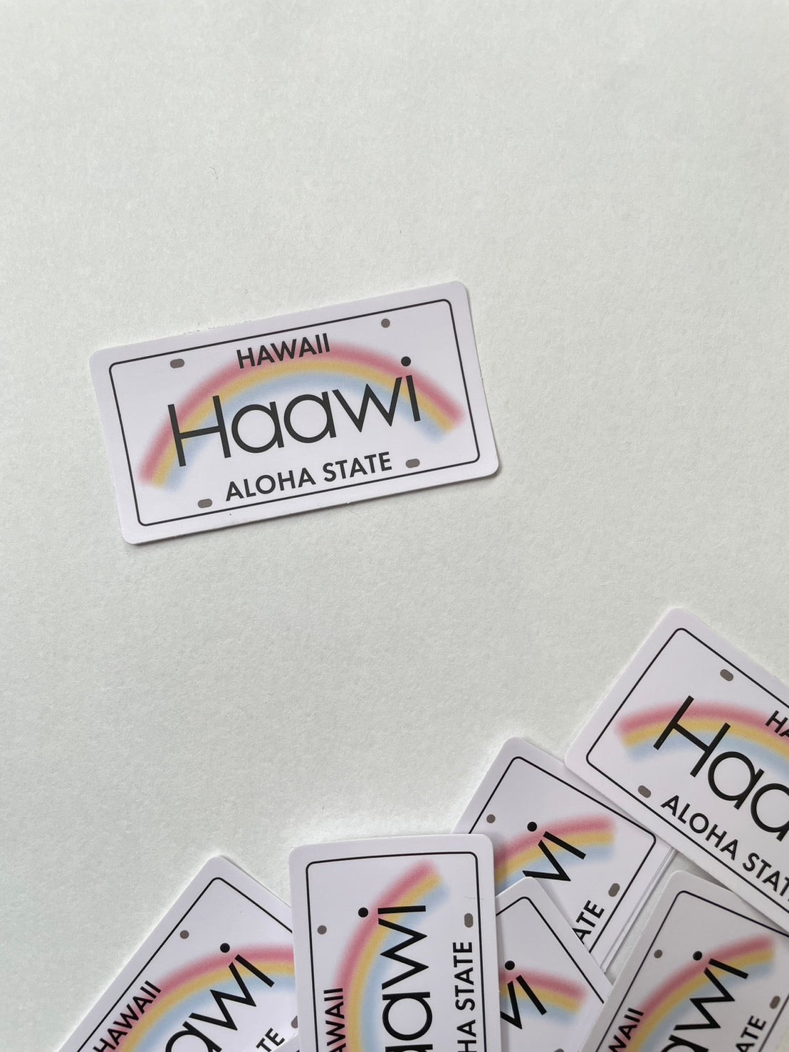 logo plate sticker